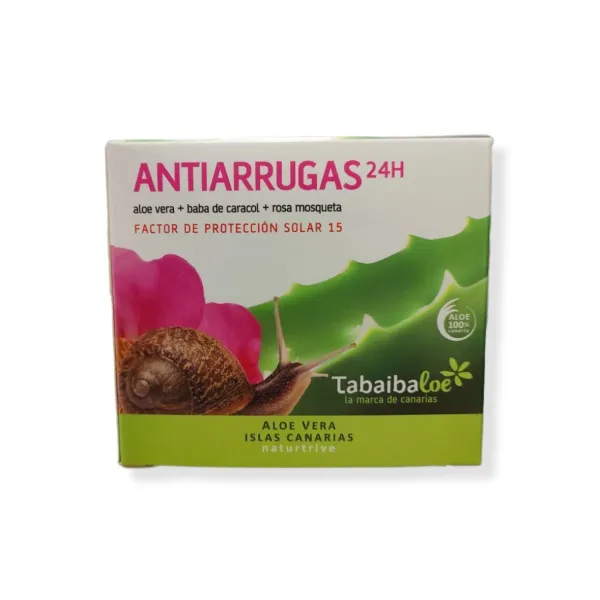 Tabaibaloe Antiedad 24h Aloe Vera + Baba de Caracol + Rosa Mosqueta SPF15