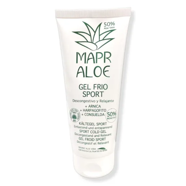 Mapr Aloe Gel descongestionante e relaxante para relaxamento, + Arnica, + Garra do Diabo, + Confrei