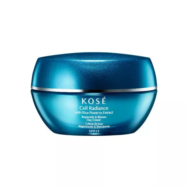 Kose Cell Radiance Com Extrato de Arroz Powertm Replenish & Renew Day Cream